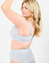 Oola Super Soft Cotton Moulded T-Shirt Bra Grey Marl