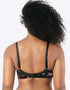 Parfait Casey Plunge T-Shirt Bra Rose Print Black