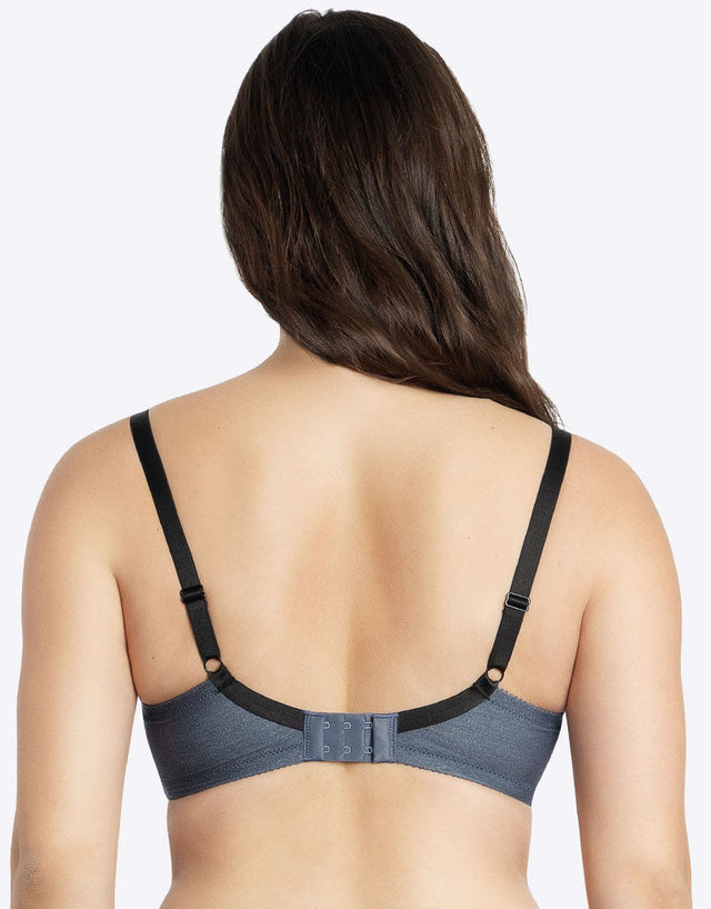 Parfait Casey Plunge T Shirt Bra Dark Denim Blue