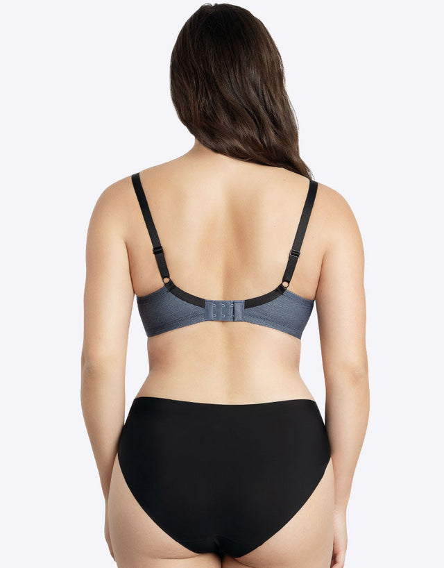 Parfait Casey Plunge T Shirt Bra Dark Denim Blue
