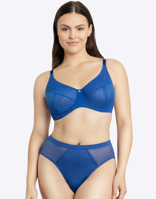Parfait Enora Minimizer Full Cup Bra Sapphire Blue