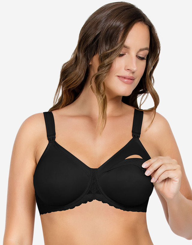 Parfait Leila Moulded Balcony Nursing Bra Black