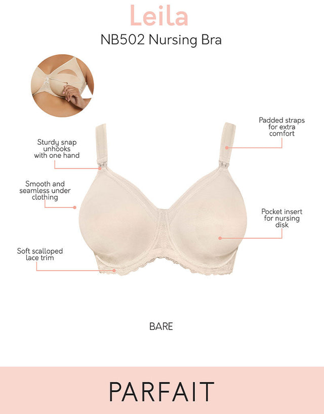 Parfait Leila Moulded Balcony Nursing Bra Latte