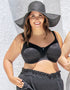 Parfait Pearl Unlined Seamless Minimizer Bra Black