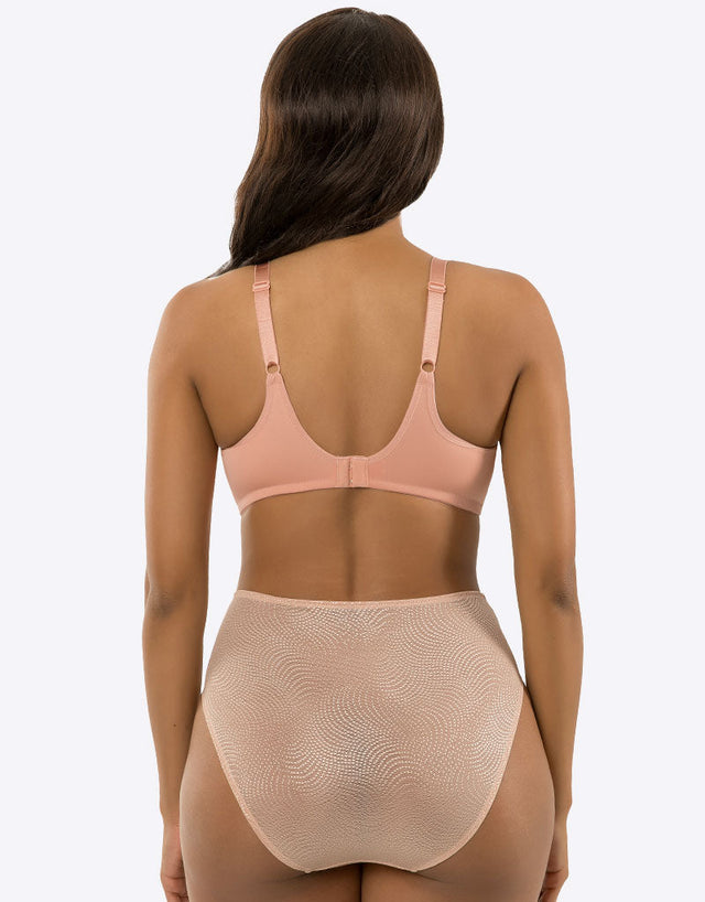 Parfait Pearl Unlined Seamless Minimizer Bra Peach Pink