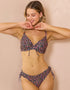 Peek & Beau Vera Scallop Adjustable Side Bikini Brief Ditsy Floral Print