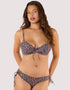 Peek & Beau Vera Scallop Adjustable Side Bikini Brief Ditsy Floral Print