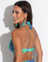 Pour Moi Aruba Halter Bikini Top Aqua Palm