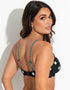 Pour Moi Beach House Bikini Top Black/Teal