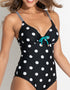 Pour Moi Beach House Swimsuit Black/Teal