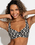 Pour Moi Casablanca Balcony Bikini Top Mono Print