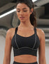 Pour Moi Energy Pulse Longline Underwired Sports Bra Black/White