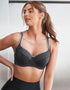 Pour Moi Energy Reach Full Cup Sports Bra Black/Silver