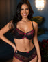 Pour Moi J'Adore Balconette Bra Black/Pink