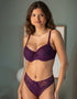 Pour Moi Rebel Side Support Bra Plum