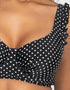 Pour Moi Sicily Longline Balcony Bikini Top Black/White