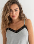 Pour Moi Sofa Loves Lace Secret Support Cami Grey Marl/Black