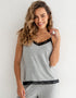 Pour Moi Sofa Loves Lace Secret Support Cami Grey Marl/Black