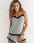 Pour Moi Sofa Loves Lace Secret Support Cami Grey Marl/Black