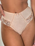 Pour Moi Sofia Lace Embroidered Deep Brief Latte