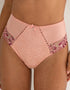 Pour Moi Sofia Lace Embroidered Deep Brief Soft Pink/Mulberry