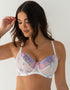 Pour Moi St Tropez Full Cup Bra White/Pink/Purple