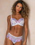 Pour Moi St Tropez Full Cup Bra White/Pink/Purple