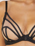 Playful Promises Ramona Mesh Plunge Bra Black