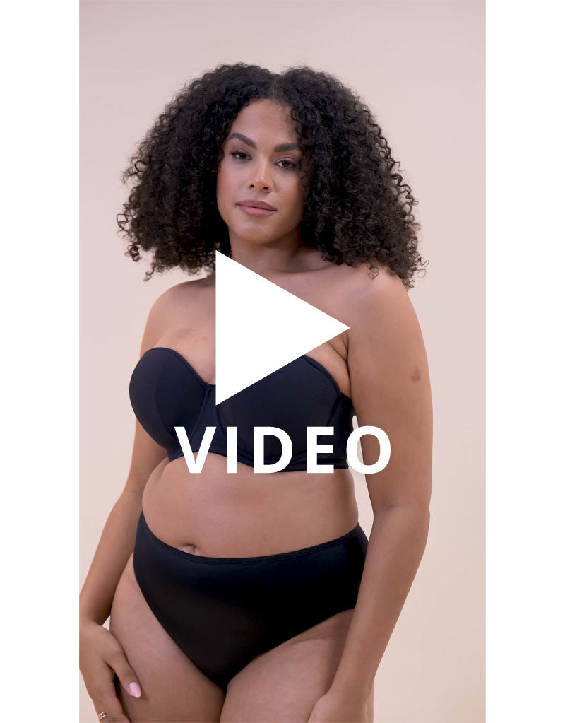 Get a 360 look at the Curvy Kate Luxe Strapless Multiway Bra Jet Black