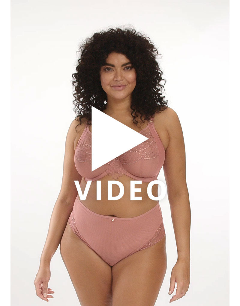 Get the 360 view of the Elomi Priya plunge bra in Rose Gold Pink