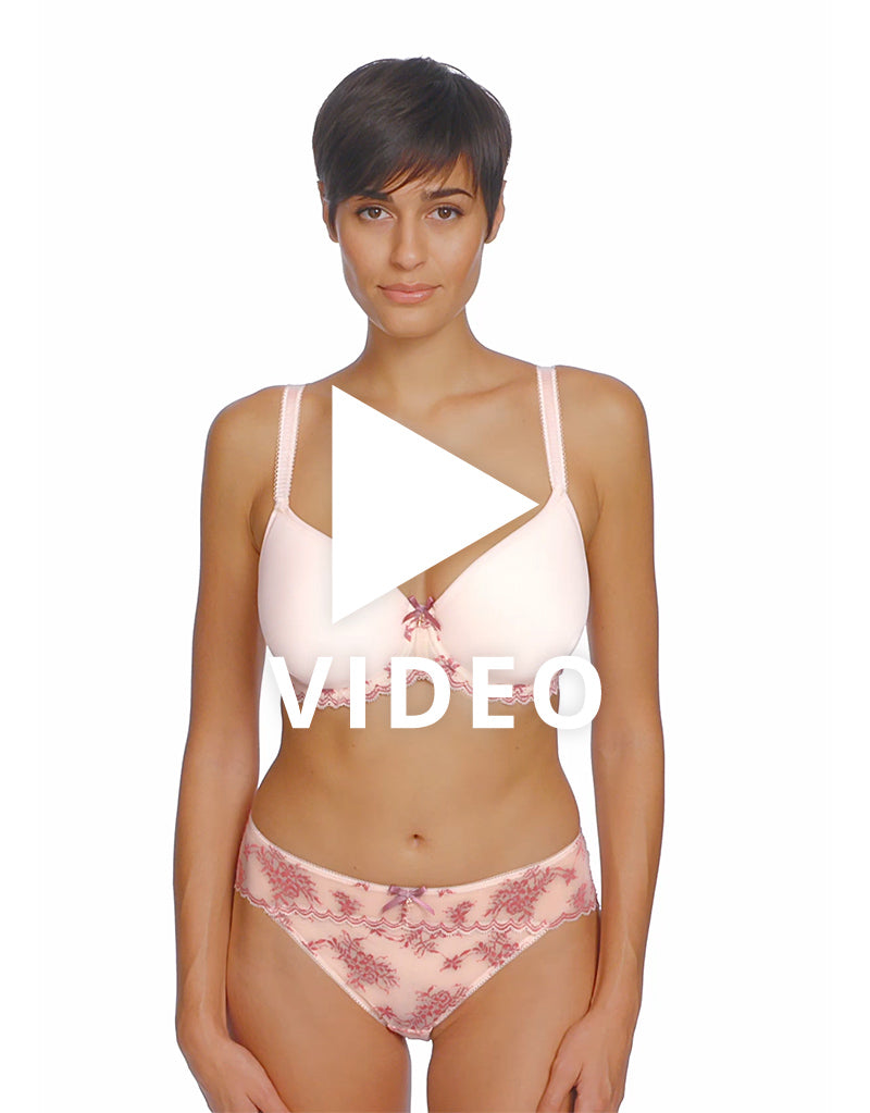 Get the 360 view of the Freya Offbeat Decadence moulded spacer bra in Vintage Rose