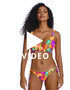 Get a 360 look at the Freya Sun Haze high apex bikini top in Mandarin Print