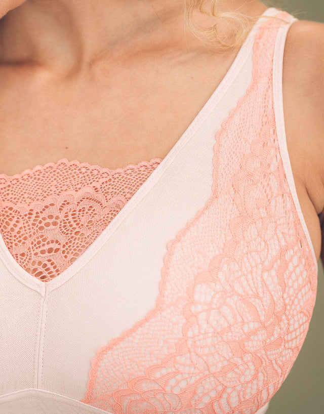 Royce Anya Non-Wired Full Cup Bralette Blush/Coral Pink