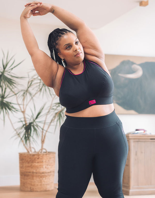 Royce Impact Free Sports Bra Black/Pink