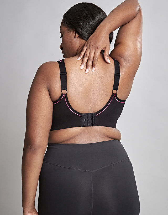 Royce Impact Free Sports Bra Black/Pink