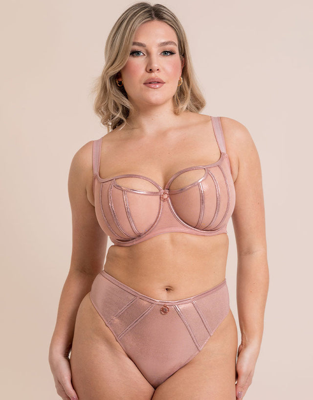 Scantilly Eos Balcony Bra Rose Gold