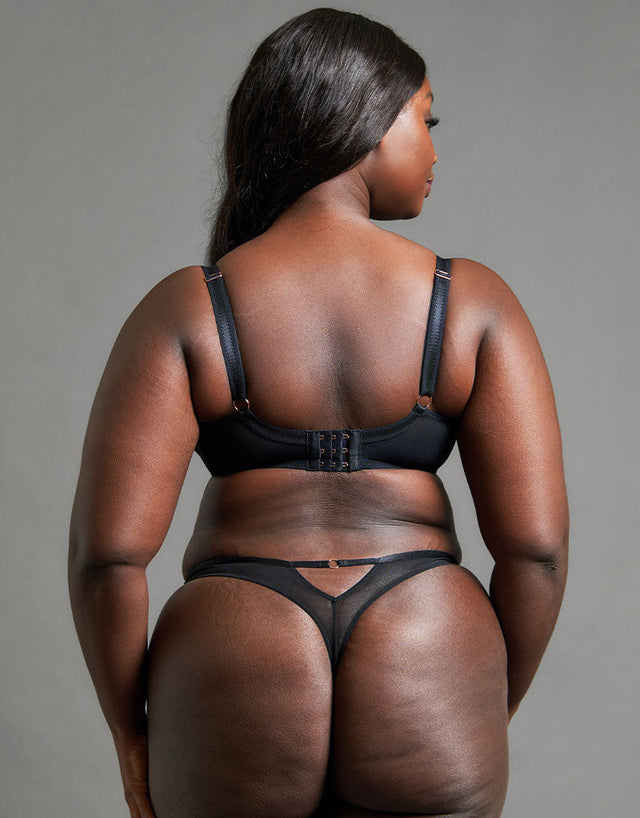 Scantilly Friction Thong Black