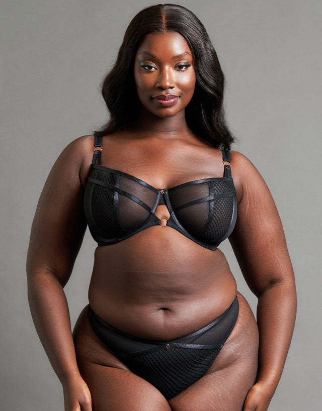 Scantilly Friction Balcony Bra Black