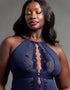 Scantilly Indulgence Multiway Stretch Lace Body Navy Blue