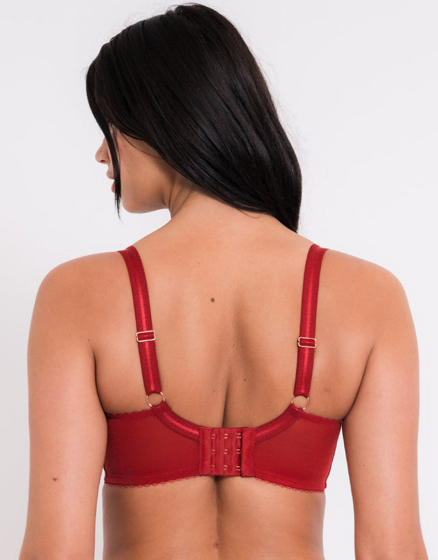 Scantilly Key to My Heart Padded Half Cup Bra Rouge