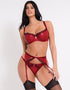 Scantilly Key to My Heart Suspender Belt Rouge