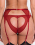 Scantilly Key to My Heart Suspender Belt Rouge