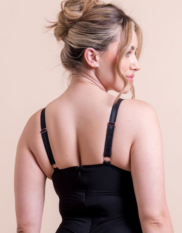 Scantilly Mirage Wired Plunge Slip Dress Black