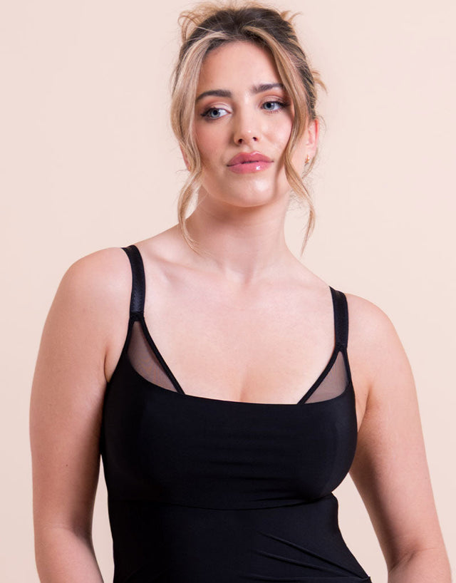 Scantilly Mirage Wired Plunge Slip Dress Black