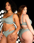 Scantilly Peep Show Brazilian Brief Sage Green