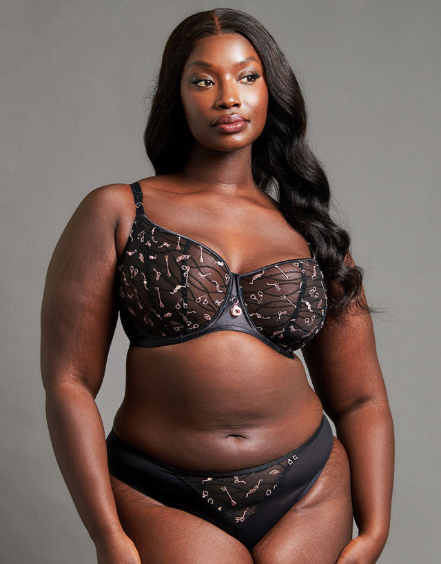 Scantilly Restraint Balcony Bra Black