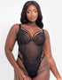 Scantilly Senses Plunge Bodysuit Black