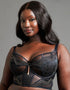 Scantilly Showgirl Longline Balcony Bra Black