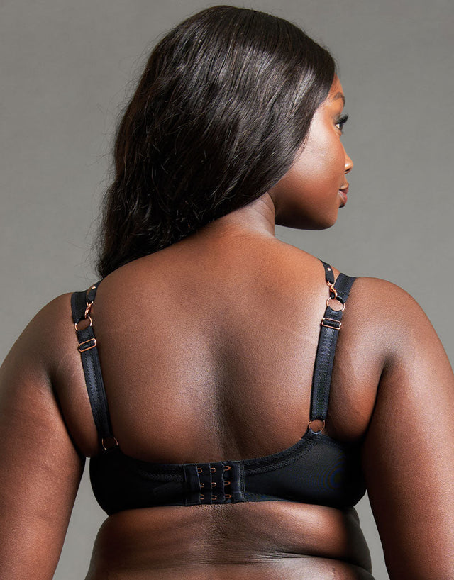 Scantilly Studded Seduction Padded Half Cup Bra Black