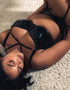 Scantilly Studded Seduction Padded Half Cup Bra Black